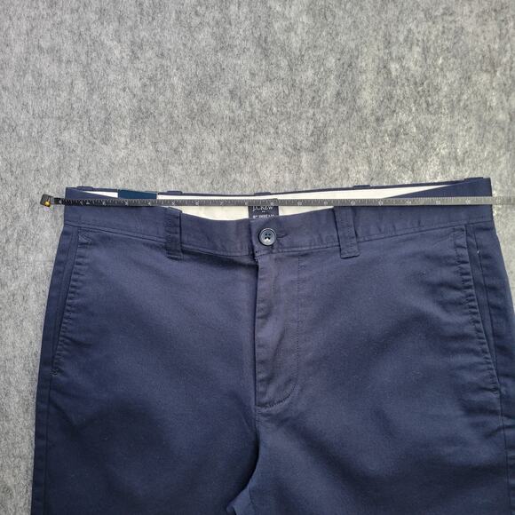 J. Crew Men 9" Casual Stretch Chino Short Navy 32 Flat Front Preppy Nautical - Picture 5 of 6